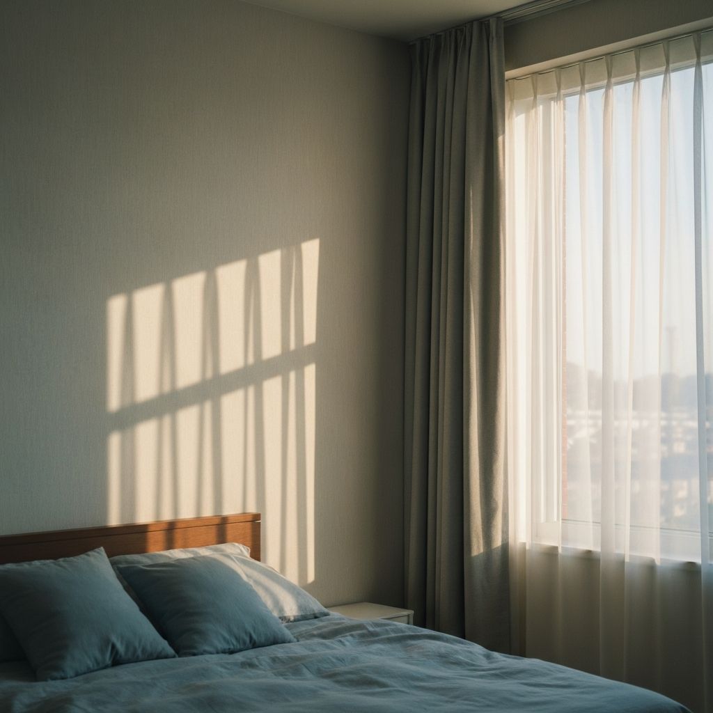 穏やかな朝の光