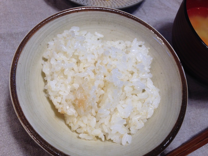 ストウブ炊飯のご飯