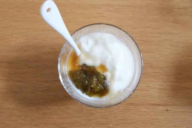 梅ジャムヨーグルト