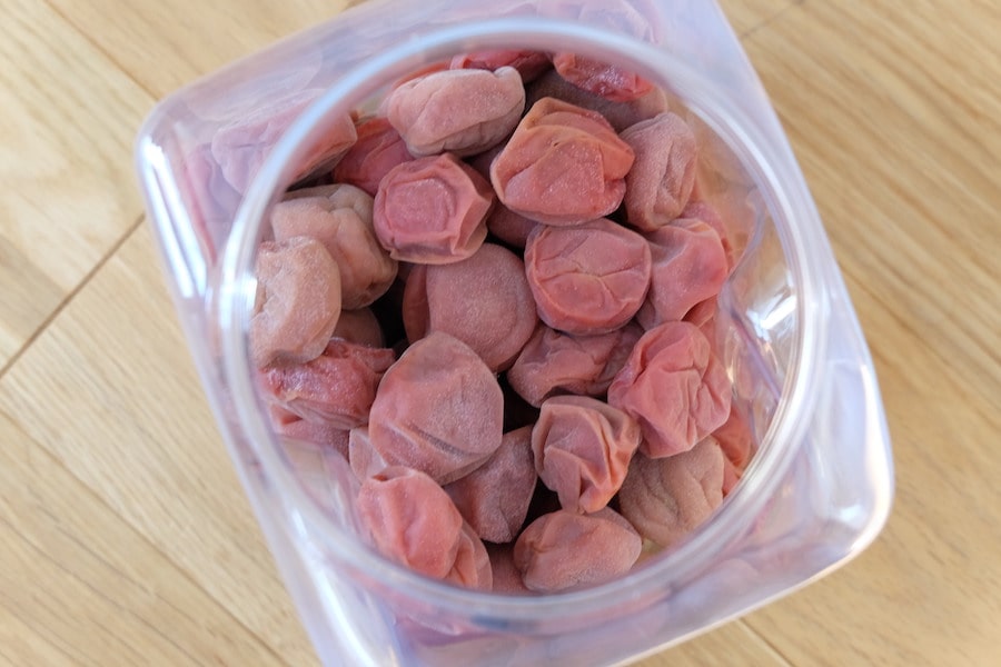 出来立ての梅干し